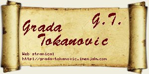 Grada Tokanović vizit kartica